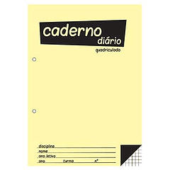  Caderno Diário (B5) 40fls 60grs QUADRICULADO 0,80€ Pack 5