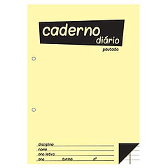  Caderno Diário (B5) 40fls 60grs Pautado 0,80€ Pack 5