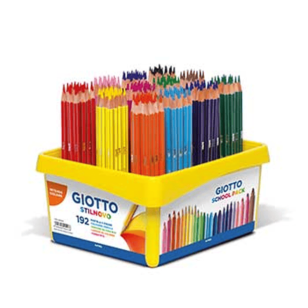 Lápis Cor 18cm Giotto Stilnovo Schoolpack 192un 
