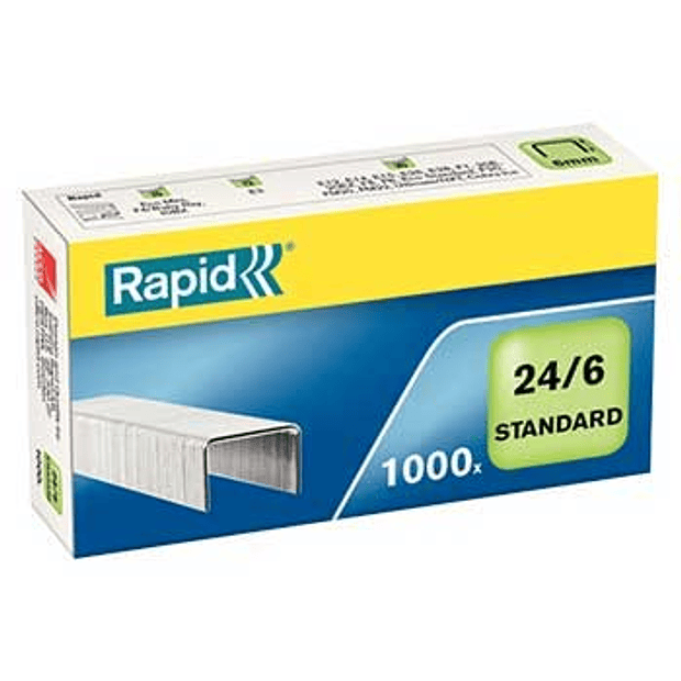 Agrafos 24/6 Rapid  Cx1000  20un. 