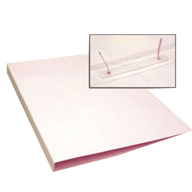 Dossier Cartolina Alto Brilho 310x230x10mm c/ Ferragem Branco  