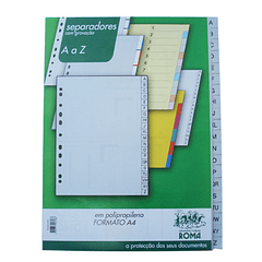Separadores A4 Plastico Indice A4 (A a Z)