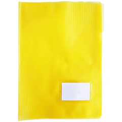 Classificador Plastico c/ Visor, Amarelo 10 un