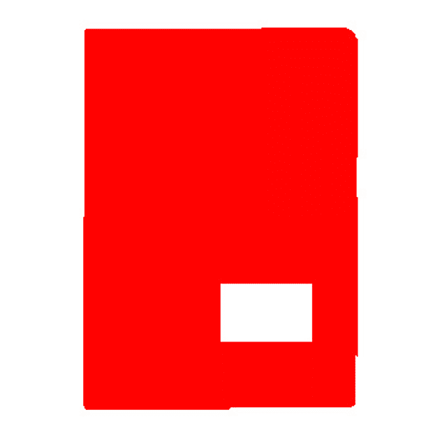 Classificador Plastico c/ Visor Vermelho 10 un. 