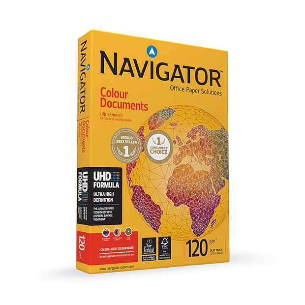 Papel Fotocopia A3 120gr Navigator 1 x 500Fls  (consulte-nos) 