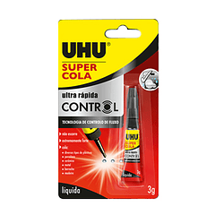 Cola Ultra Rápida 3g Control UHU Super Cola Blister 12 UN
