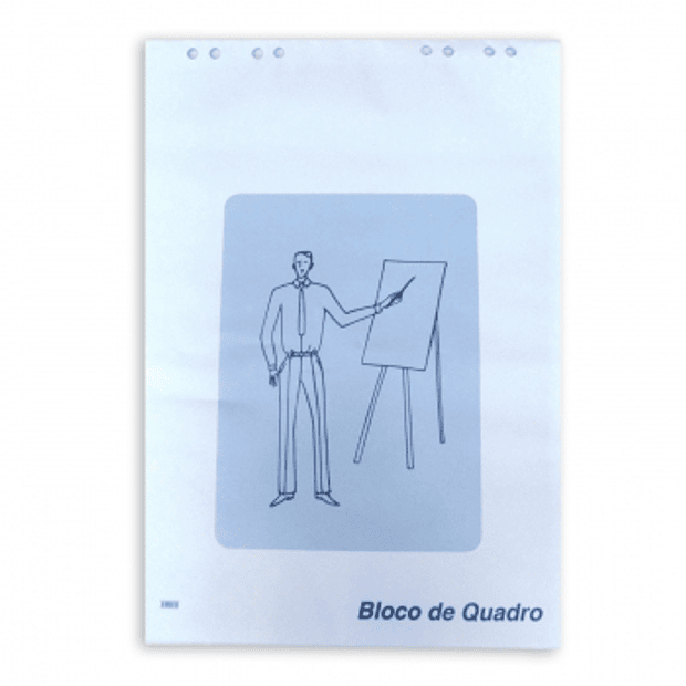 Bloco Papel Conferência 65x90cm 70g 50Fls 5 un. 