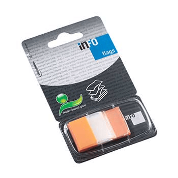 Separadores Adesivos 25x43mm Laranja 50un pack 2 