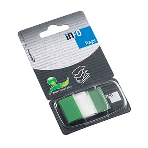 Separadores Adesivos 25x43mm Verde 50un pack 2 