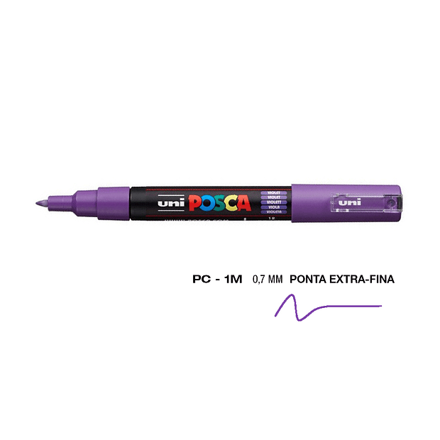 Marcador Uniball Posca PC-1M 0,7mm Violeta 