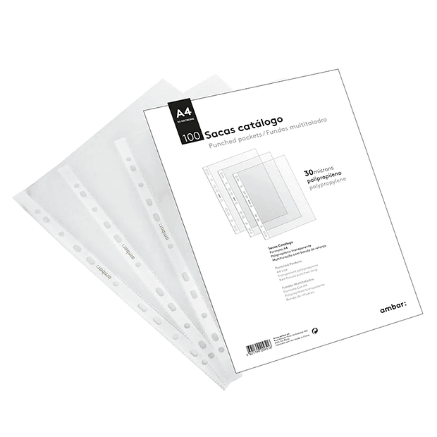 Bolsas Catálogo A4 30mic Ambar 100un 