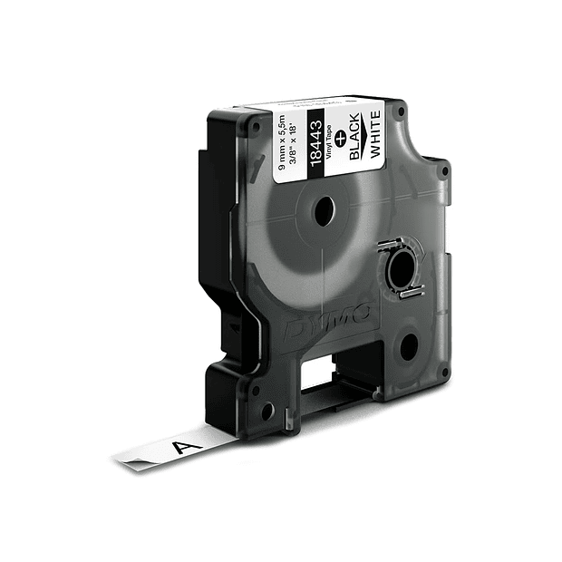  Fita 12mmx3,5m Nylon Flexível Preto / Branco D1 