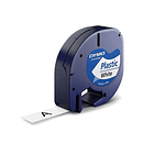 Fita 12mmx4m Plástico Preto / Branco (91201) S0721660 1