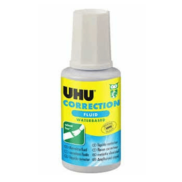 Corretor Pincel UHU 20ml €1,11 un. Pack 2 