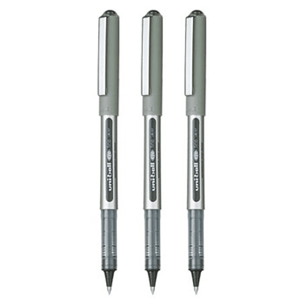 Marcador Roller Uniball Eye Fine UB157 0,7mm Preto 3un 