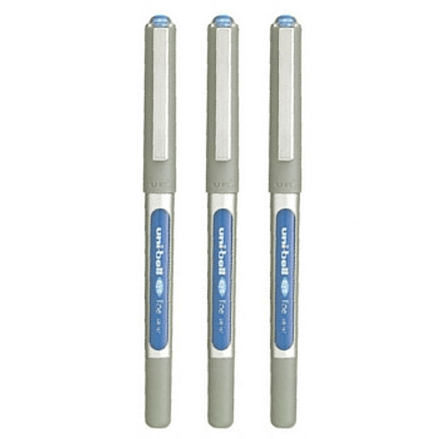 Marcador Roller Uniball Eye Fine UB157 0,7mm Azul 3un 