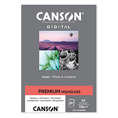 Papel 10x15cm 255g Foto Canson Premium Highgloss 50 Folhas