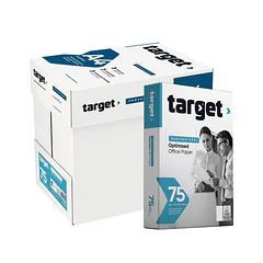 Papel Fotocopia A4 75gr Target 4 cx. 16,31€ portes incluídos