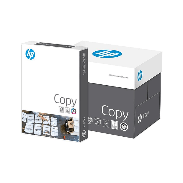 Papel Fotocopia A4 80gr HP Copy 5x500 fl. 10 cxs 14.90€  