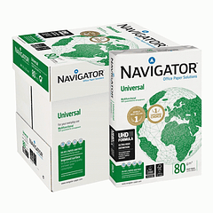 Papel Fotocopia A4 80 gr Navigator 5x500fl.  3cx. 20.92€( quantidade consulte nos )