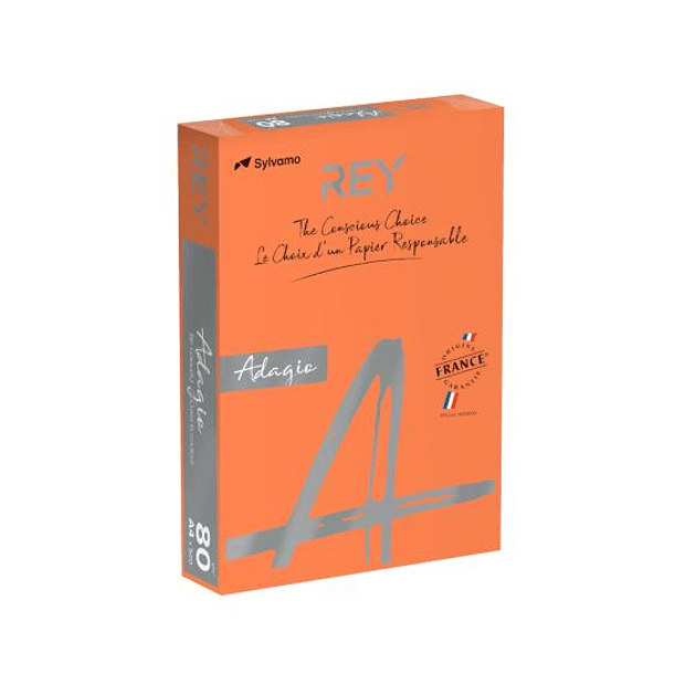 Papel Fotocopia Laranja Inten Adagio(cd21) A4 80gr 1x500Fls 