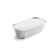 Embalagem Alimentar Alumínio 1600ml Retangular c/Tampa 100un