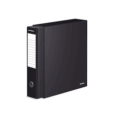 Pasta Arquivo+Cx Ambar L/L Preto 6 un.