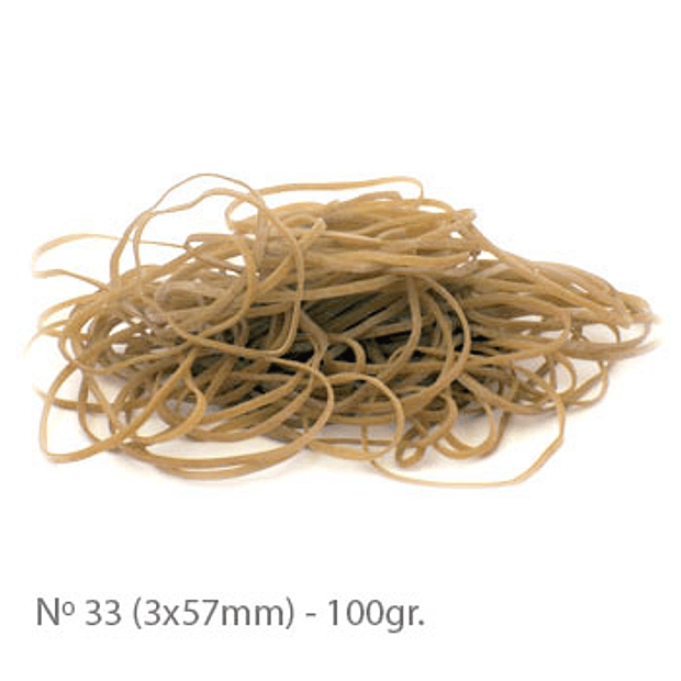 Elásticos 03x90mm Nº33 100g 2 un. 