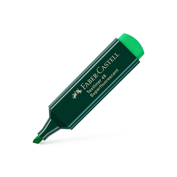 Marcador Fluorescente Faber Textliner 48 Verde 10un 