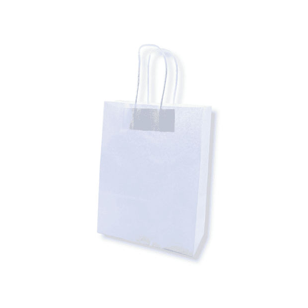 Saco 24x10x32cm Papel Branco 25 un. 0,34€ 