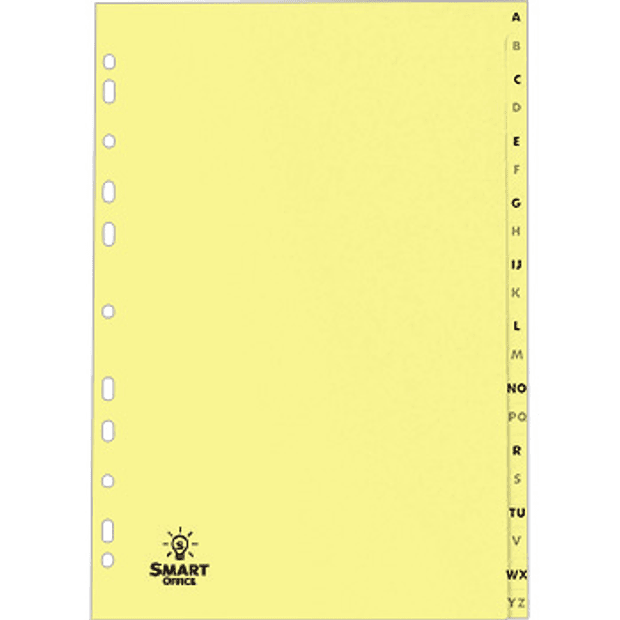 Separadores A4 Cartolina (180gr) Indice A-Z 