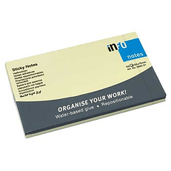 Bloco Notas Aderentes 75x125mm Amarelo 100fl. 12un.