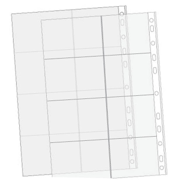 Bolsas Catálogo A4 120mic 8 Divisórias Roma 307 10un 