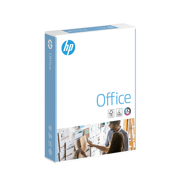 Papel Fotocopia A4 80gr HP Office 5x500fl. 