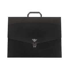 Pasta Porta Desenhos Plástico A3 c/ Pega Preto