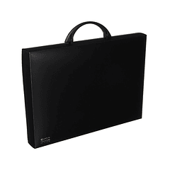 Pasta Porta Desenhos PVC A4 c/Pega Preto