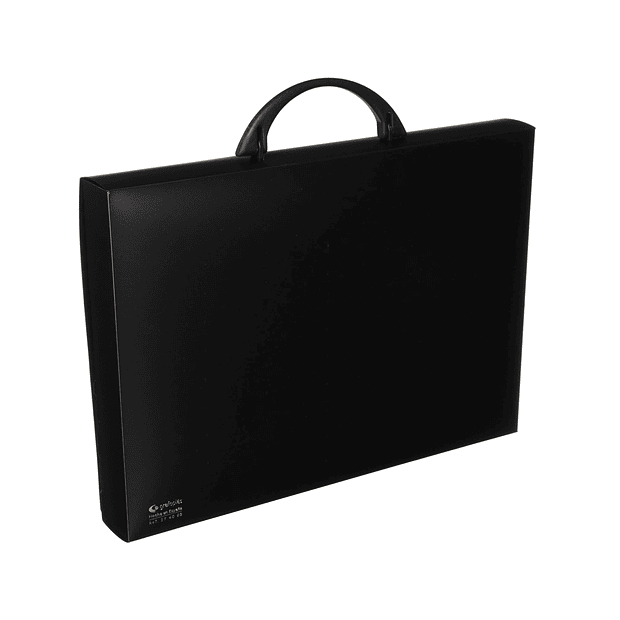 Pasta Porta Desenhos PVC A4 c/Pega Preto 