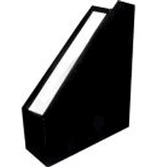 Porta Revistas 30x25x8cm Cartão Preto