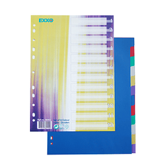 Separadores A4 Plástico (1 a 12)