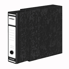 Pasta Arquivo+Cx Fixa  Ambar  L/80 5un. 