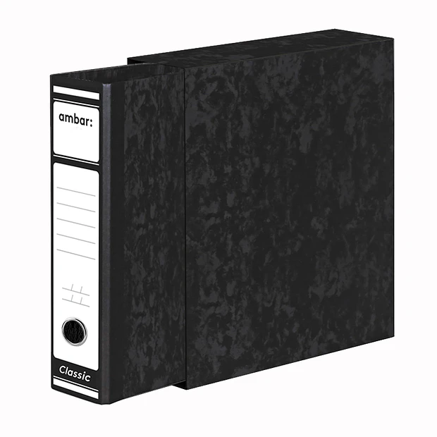 Pasta Arquivo+Cx Fixa  Ambar  L/80 5un.  