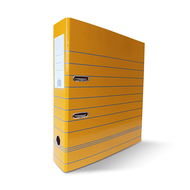 Pasta Arquivo L80 320x280 Riscas Amarelo 10un. 1