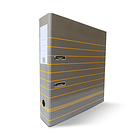 Pasta Arquivo L80 320x280 Riscas Cinza 10un. 1