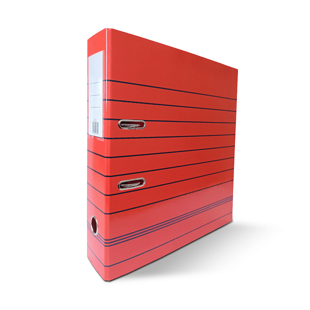 Pasta Arquivo L80 320x280 Riscas Vermelha 10un. 1