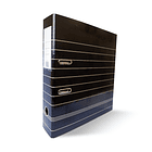 Pasta Arquivo L80 320x280 Riscas Preto 10un. 1