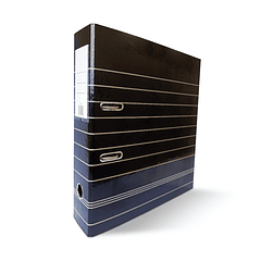 Pasta Arquivo L80 320x280 Riscas Preto 10un.