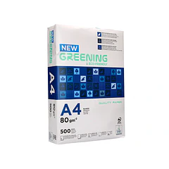 Papel fotocopia A4 80gr Greening  palete 60 cxs c/portes incluidos