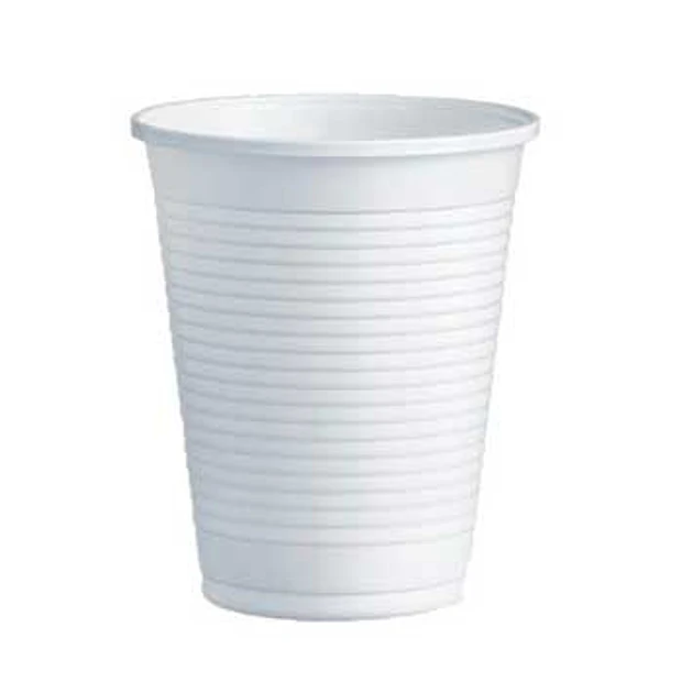 Copos 200ml Plástico Branco 500un 