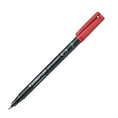 Marcador Permanente Fino Lumocolor 318F 0,6mm Vermelho