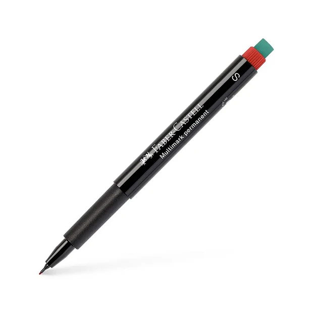 Marcador Permanente Super Fino 0,4mm vermelho 2 un 